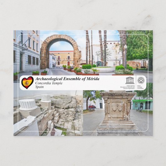 UNESCO WHS - Triomfboog van Trajanus, Concordiate Briefkaart (Voorkant)