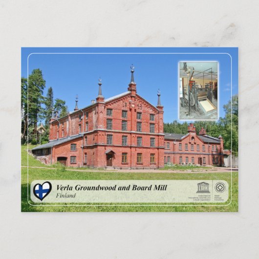 UNESCO WHS - Verla Groundwood and Board Mill Briefkaart (Voorkant)