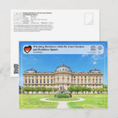 UNESCO WHS - Würzburg Ingezetenschap Briefkaart (Voorkant / Achterkant)