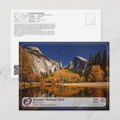 UNESCO WHS - Yosemite National Park - Half Dome Po Briefkaart (Voorkant / Achterkant)
