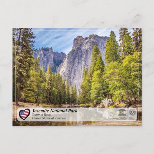 UNESCO WHS - Yosemite NP - Sentinel Rock Briefkaart (Voorkant)