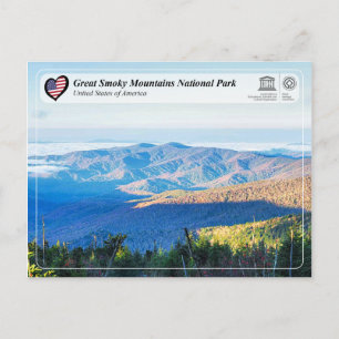 UNESCO WHV - Nationaal Park Grote Smoky Mountains Briefkaart