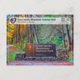 UNESCO WHV - Nationaal Park Grote Smoky Mountains Briefkaart