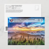 UNESCO WHV - Nationaal Park Grote Smoky Mountains Briefkaart (Voorkant / Achterkant)