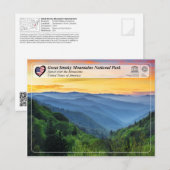UNESCO WHV - Nationaal Park Grote Smoky Mountains Briefkaart (Voorkant / Achterkant)