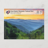 UNESCO WHV - Nationaal Park Grote Smoky Mountains Briefkaart (Voorkant)