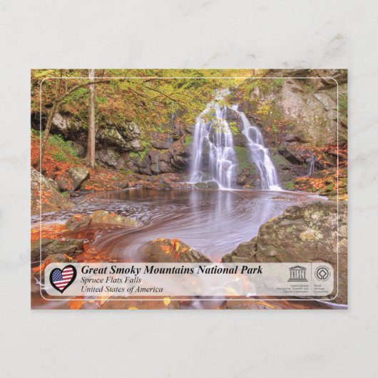 UNESCO WHV - Nationaal Park Grote Smoky Mountains Briefkaart (Voorkant)