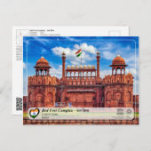 UNESCO WHV - Red Fort Complex - ला ल ला Briefkaart (Voorkant / Achterkant)