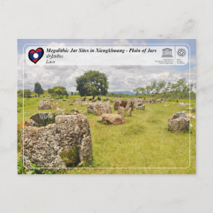 UNESCO - Xiengkhuang - Plain of Jars - ທົ່ ງ ຫ ຫິ  Briefkaart