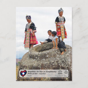 UNESCO - Xiengkhuang - Plain of Jars - ທົ່ ງ ຫ ຫິ  Briefkaart