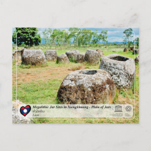 UNESCO - Xiengkhuang - Plain of Jars - ທົ່ ງ ຫ ຫິ  Briefkaart