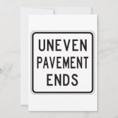 Uneven Pavement beëindigt uitnodigingen (Voorkant)
