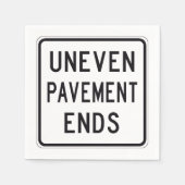 Uneven Pavement stopt papier Napkins Servet (Voorkant)