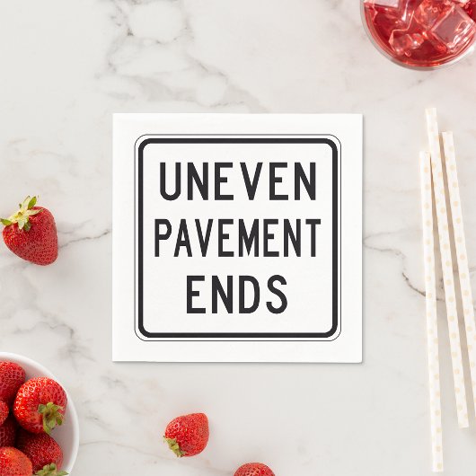 Uneven Pavement stopt papier Napkins Servet