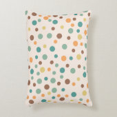 Uneven Scattered Polka Dot Vector Naadloos Patroon Accent Kussen (Voorkant(Verticaal))