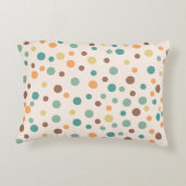Uneven Scattered Polka Dot Vector Naadloos Patroon Accent Kussen (Achterkant)