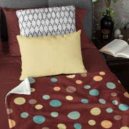 Uneven Scattered Polka Dot Vector Naadloos Patroon Sherpa Deken