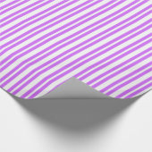 Uneven Stripe #2 White Stripe Cadeaupapier (Hoek)