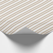 Uneven Stripe #2 White Stripe Cadeaupapier (Hoek)