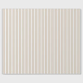 Uneven Stripe #2 White Stripe Cadeaupapier (Vlak)