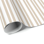 Uneven Stripe #2 White Stripe Cadeaupapier (Rol Hoek)