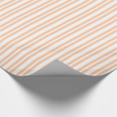 Uneven Stripe #2 White Stripe Cadeaupapier (Hoek)