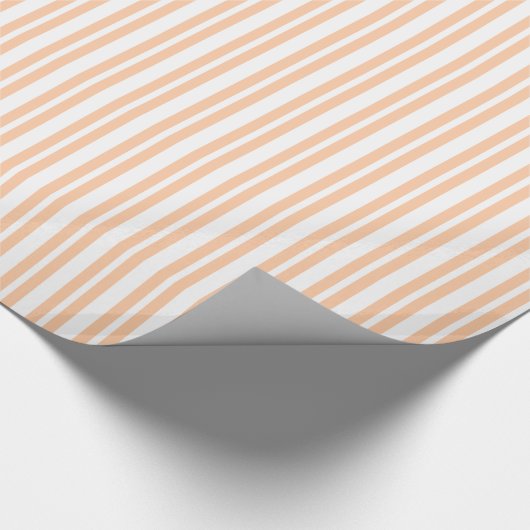 Uneven Stripe #2 White Stripe Cadeaupapier (Hoek)
