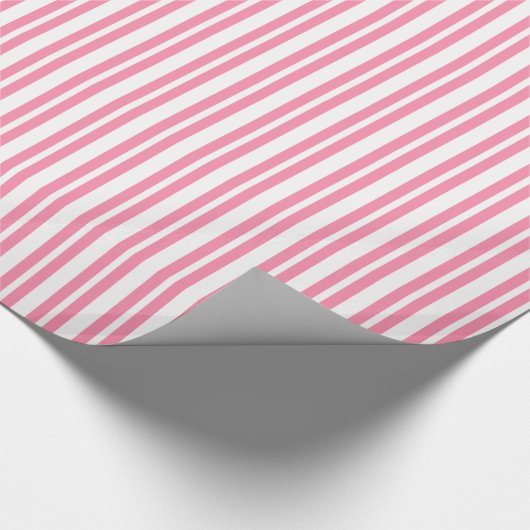 Uneven Stripe #2 White Stripe Cadeaupapier (Hoek)