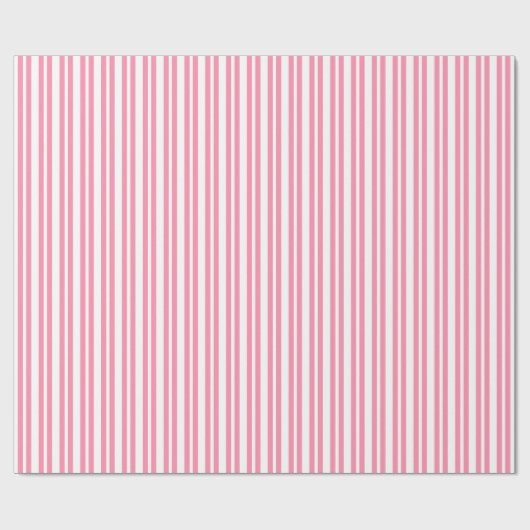 Uneven Stripe #2 White Stripe Cadeaupapier (Vlak)