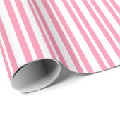 Uneven Stripe #2 White Stripe Cadeaupapier (Rol Hoek)