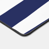 Uneven Stripes - blauw en wit Bureaumat (Hoek)