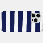 Uneven Stripes - blauw en wit Case-Mate iPhone Case (Achterkant (horizontaal))