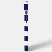 Uneven Stripes - blauw en wit Case-Mate iPhone Case (Achterkant / Links)
