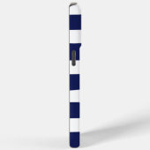 Uneven Stripes - blauw en wit Case-Mate iPhone Case (Achterkant / Rechts)