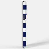 Uneven Stripes - blauw en wit Case-Mate iPhone Case (Achterkant / Rechts)