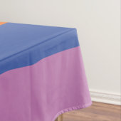 Uneven Stripes - Blauw, Oranje, Paars, groen en Tafelkleed (Voorbeeld)