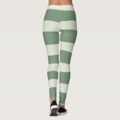 Uneven Stripes - groen Leggings (Achterkant)