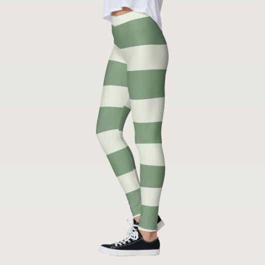 Uneven Stripes - groen Leggings (Links)