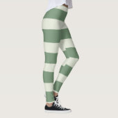 Uneven Stripes - groen Leggings (Rechts)