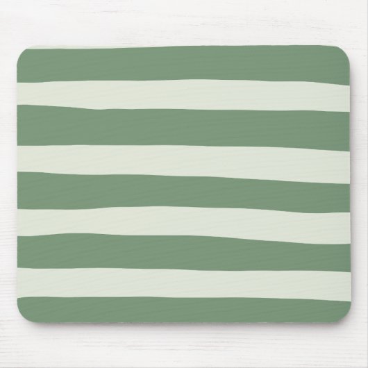 Uneven Stripes - groen Muismat (Voorkant)