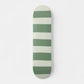 Uneven Stripes - groen Persoonlijk Skateboard (Voorkant)
