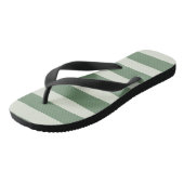 Uneven Stripes - groen Teenslippers (Schuin)