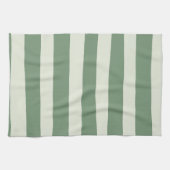 Uneven Stripes - groen Theedoek (Horizontaal)