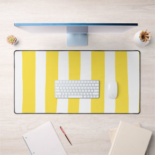 Uneven Stripes - Lemon Yellow en White Bureaumat