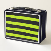 Uneven Stripes - Lime Green en Black (Achterkant)