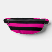 Uneven Stripes - Magenta en Black Heuptasje (Liggend)