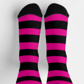 Uneven Stripes - Magenta en Black Sokken (Top)