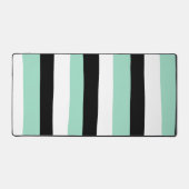 Uneven Stripes - Mint Green, White en Black Bureaumat (Voorkant)