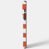 Uneven Stripes - Oranje en wit Case-Mate iPhone Case (Achterkant / Links)