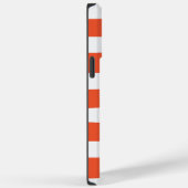Uneven Stripes - Oranje en wit Case-Mate iPhone Case (Achterkant / Rechts)